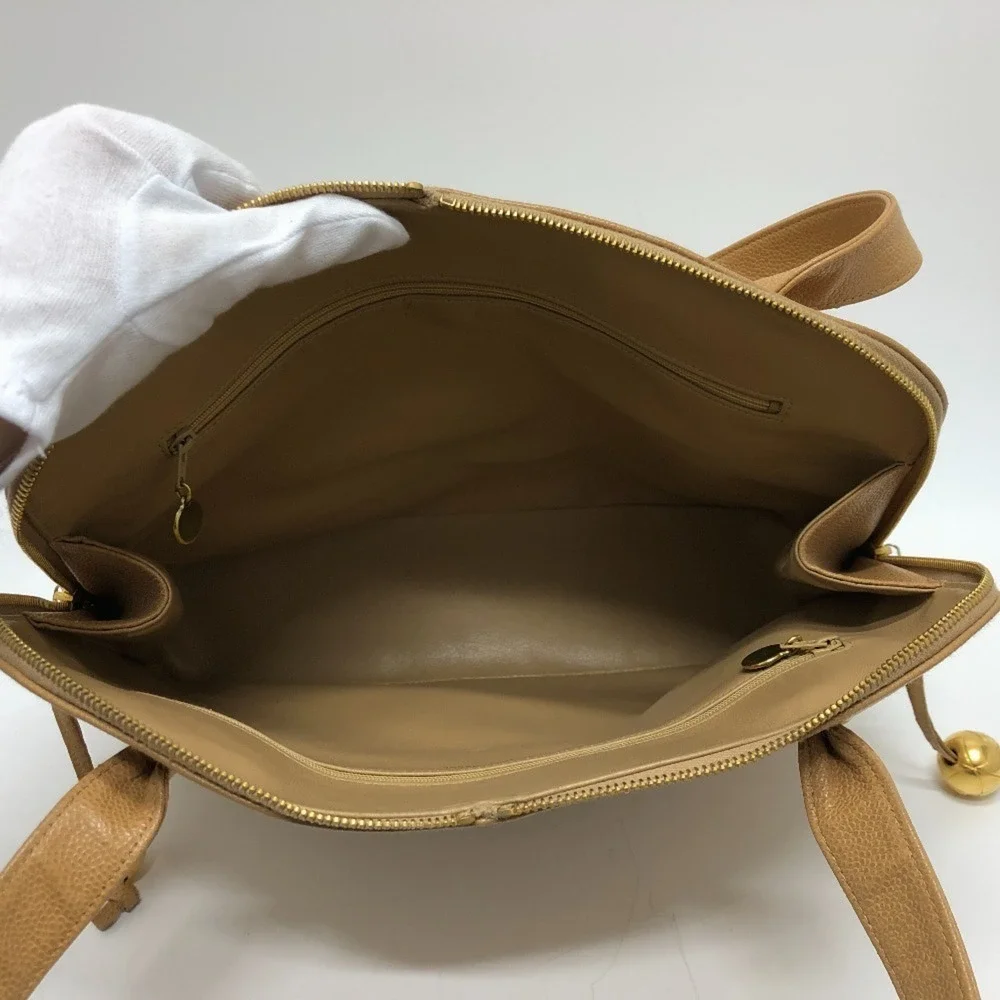 CHANEL Cream Tote Bag